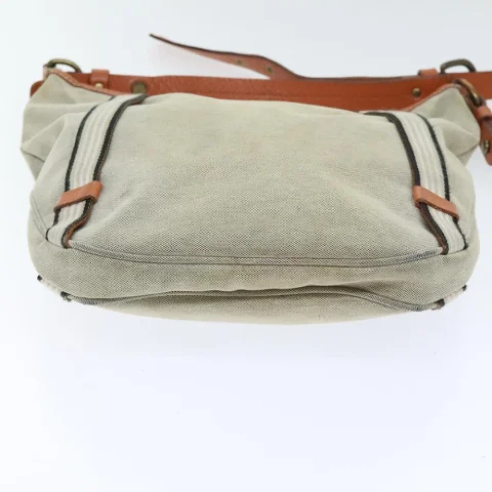 Burberry Vintage Pre-owned Canvas handbags Gray Dames