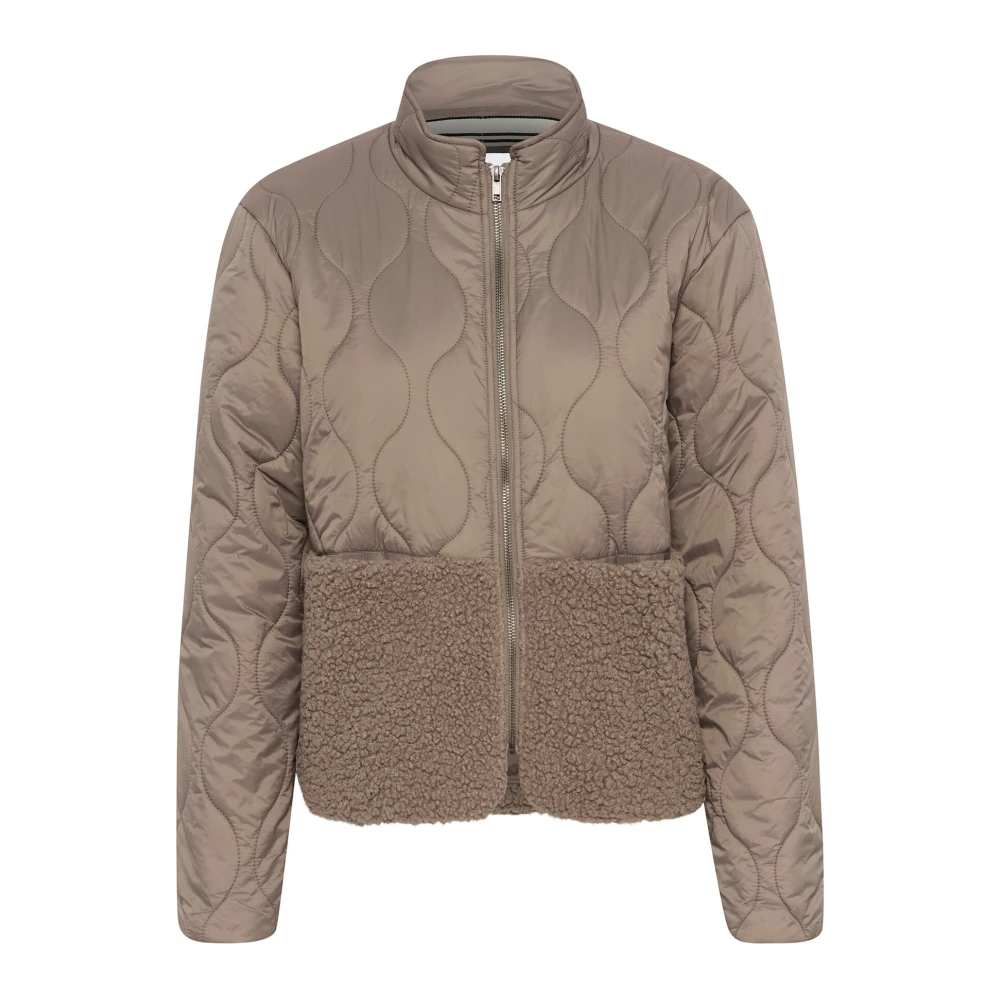 Saint Tropez Gewatteerde Teddyjas in Cinder Brown Dames