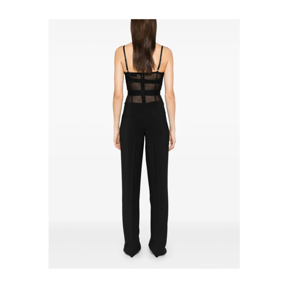 Elisabetta Franchi Zwarte Broek voor Vrouwen Black Dames