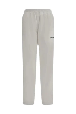 Vita sweatpants med elastiska muddar och logotyp