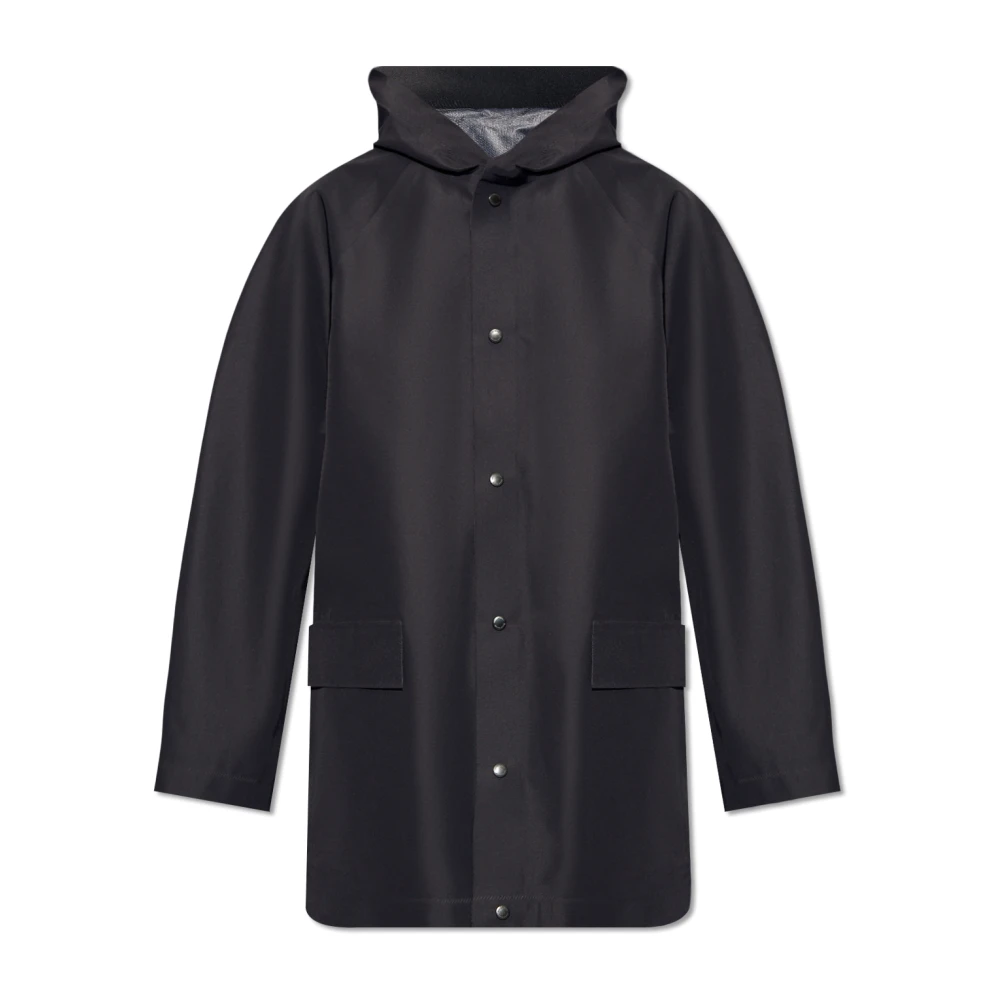Balenciaga Hooded Jacket Black Heren