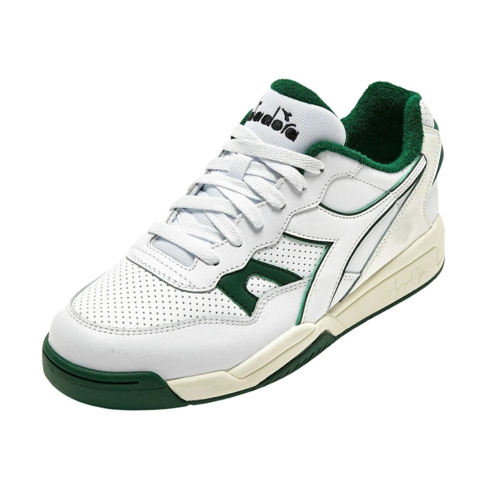 Diadora Men's White Synthetic Tennis Sneaker Winner - Sneakers - 9 Uk - Shoes