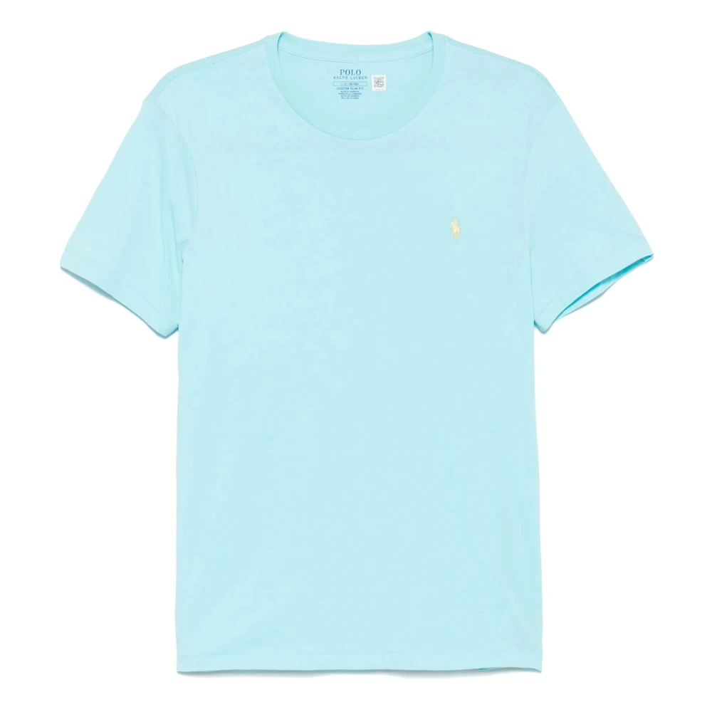 Polo Ralph Lauren Men's Blue T-Shirts, Xl, Crewneck T-Shirt With Pony