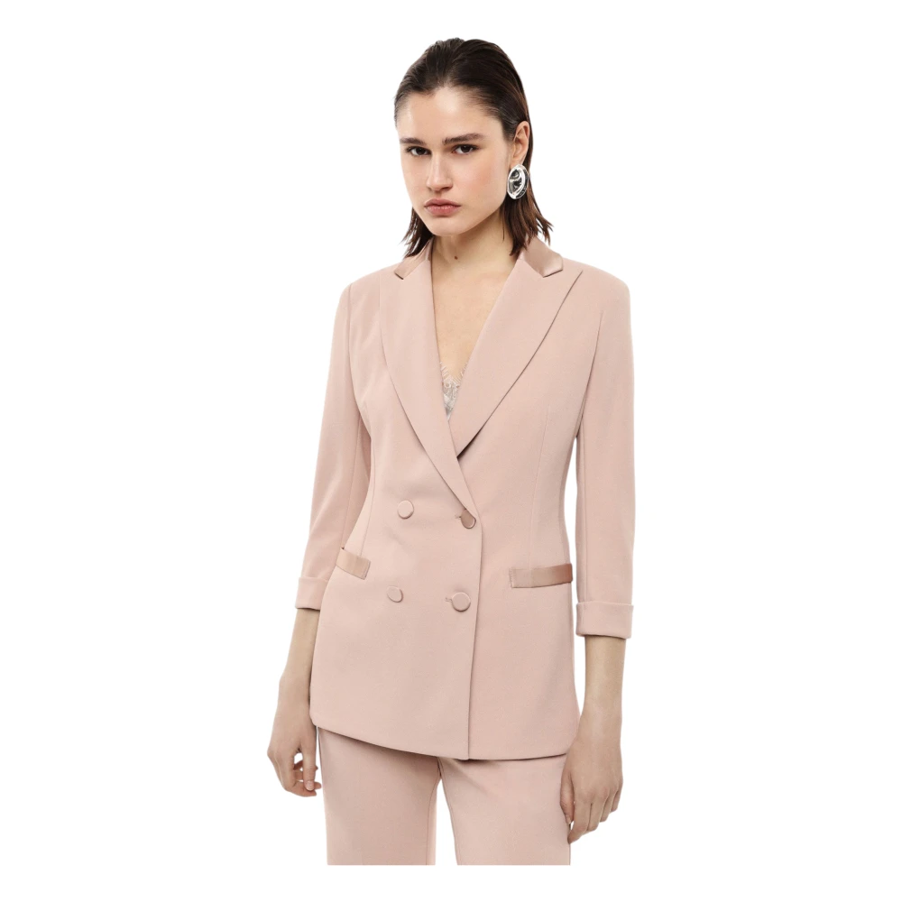 Imperial Women's Pink Blazers, L, Double-Breasted Blazer