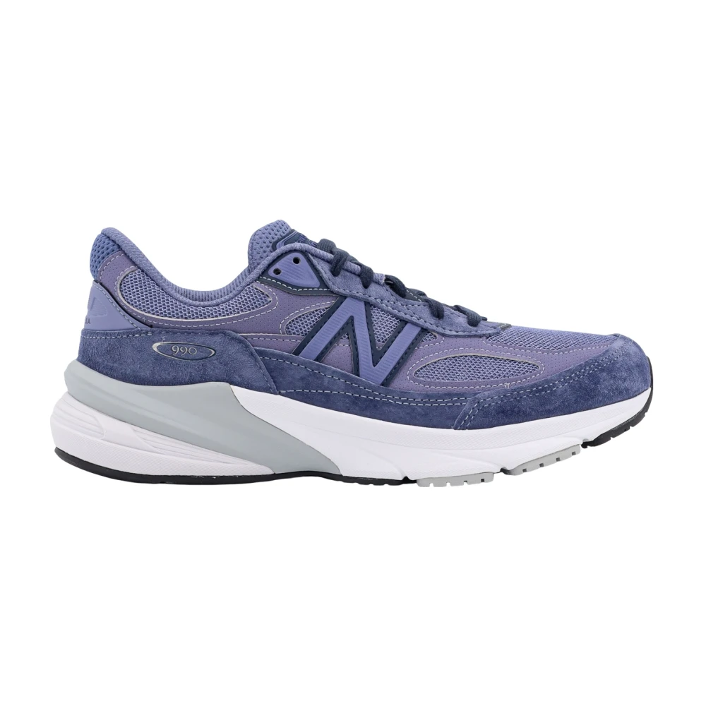 New Balance Paarse Sneakers Monogram Rubberen Zool Heren Schoenen