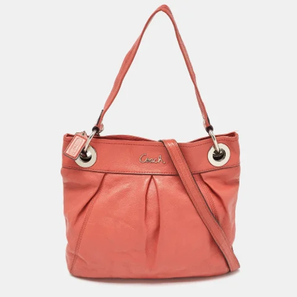 Coach Pre-owned Leather totes Orange Dames