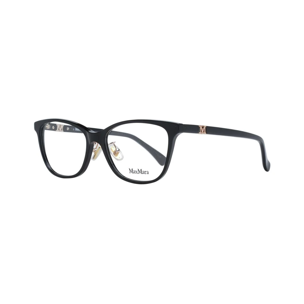 Max Mara Women's Black Glasses, One Size, Rectangle Optical Frames