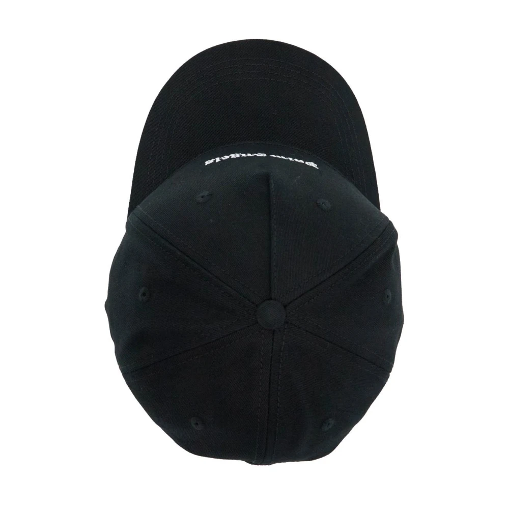 Palm Angels Baseball Cap met Geborduurd Logo Black Heren