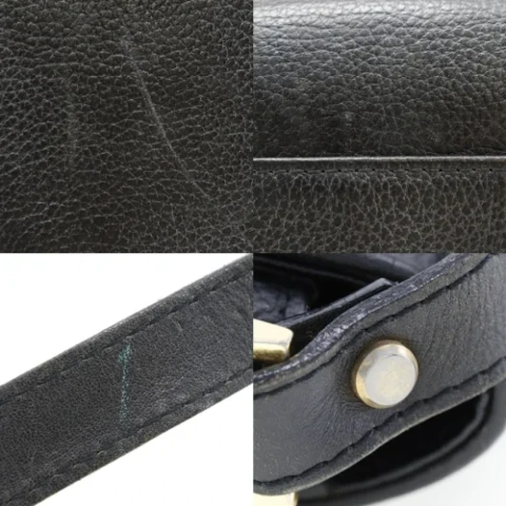 Burberry Vintage Pre-owned Leather crossbody-bags Black Dames