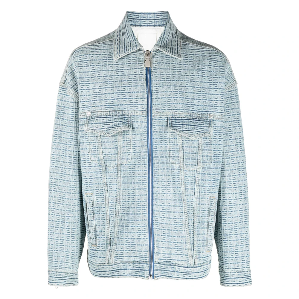 Givenchy Light Jackets Blue Heren