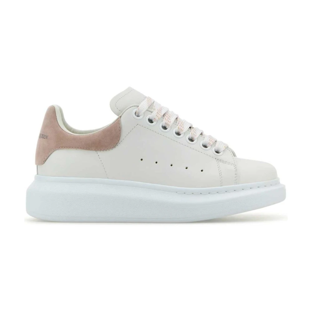 Alexander Mcqueen Women's White Sneakers, 6 Uk, Oversize Leather Trainers