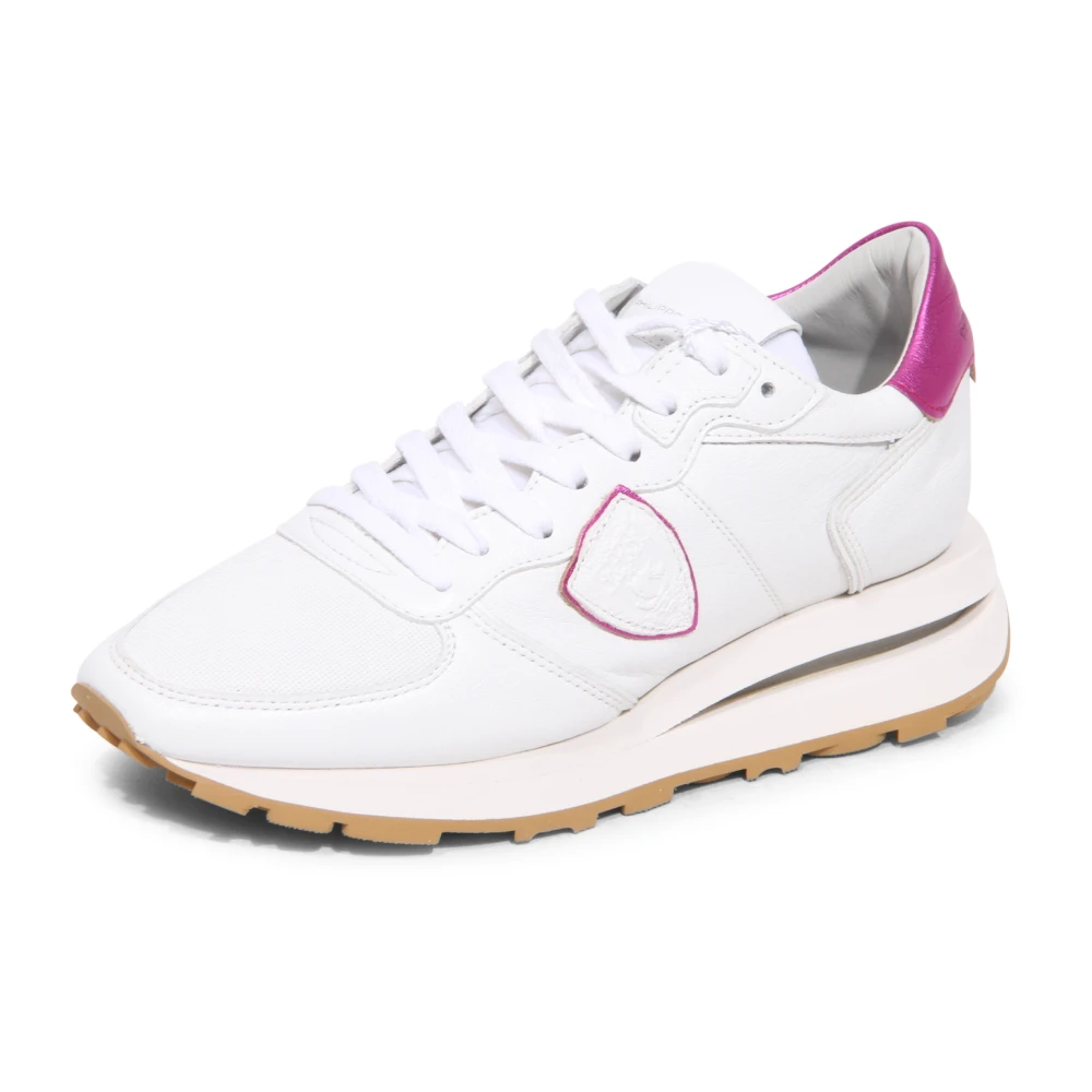 Philippe Model Tropez Haute Low Doux Metal Dames Schoenen Wit