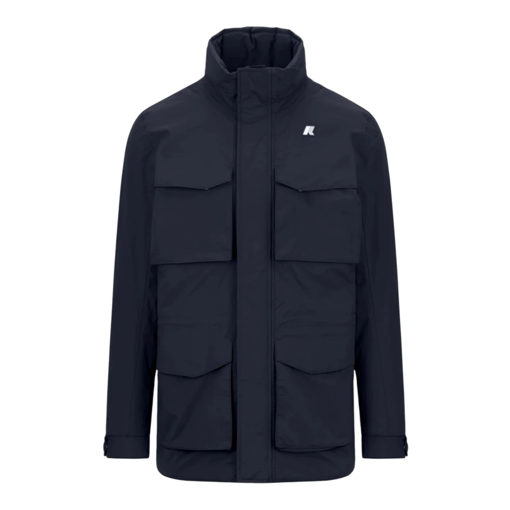 K-Way Men's Blue Light Jackets,, Coats For Men Ottoman Style Small