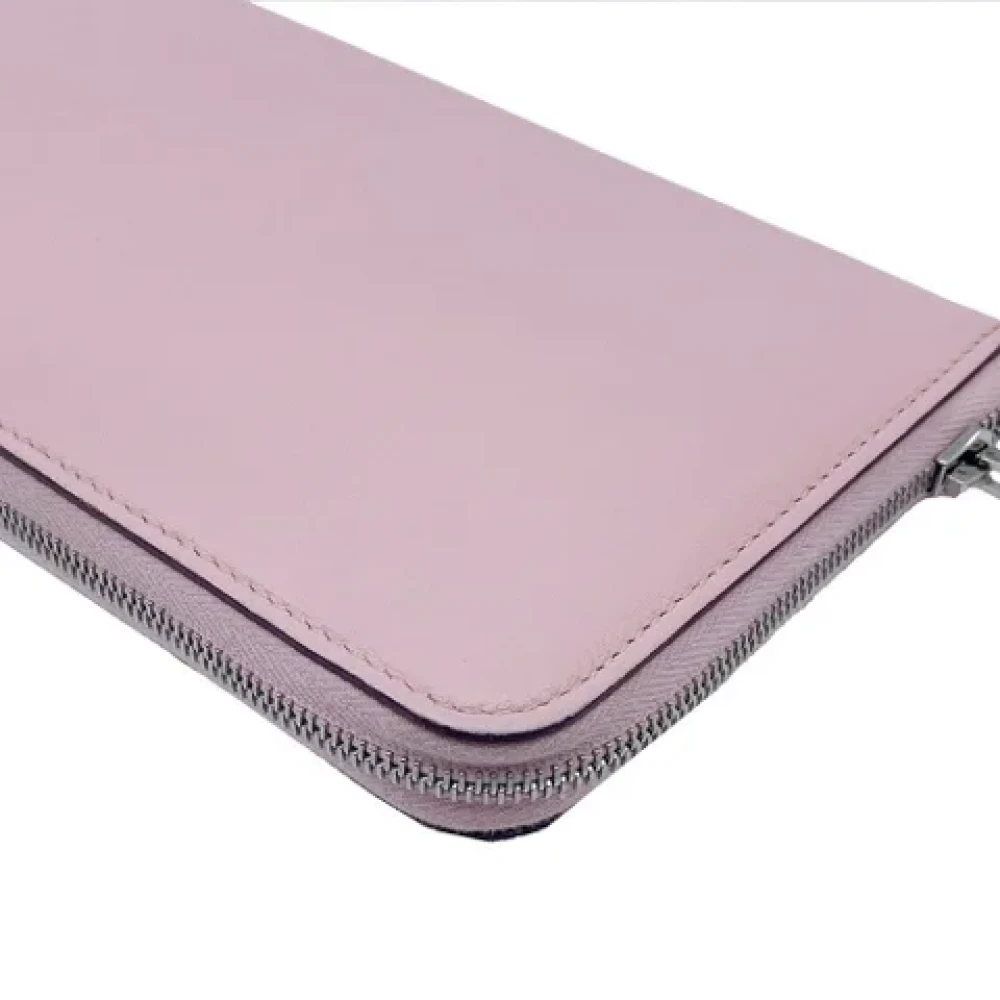 Hermès Vintage Pre-owned Canvas wallets Pink Dames