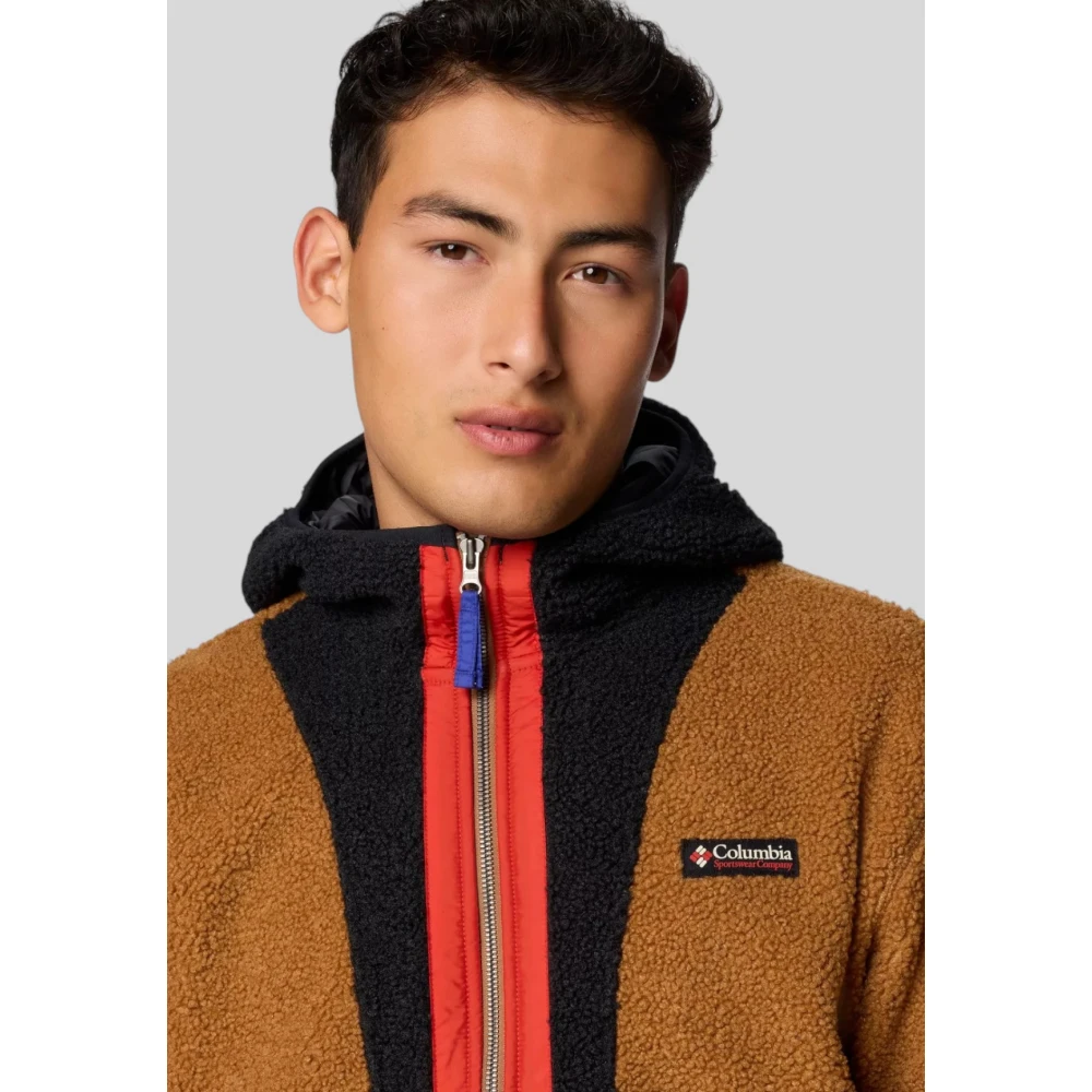 Columbia Retro Sherpa Hoodie Brown Heren