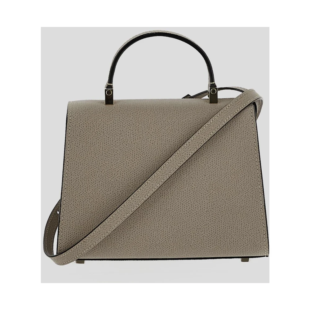 Valextra Leren Micro Tas Beige Dames