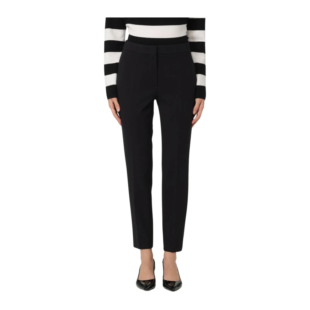 Max Mara Femme Noir Pantalons, Taille: 36 Fr Pantalon Droit