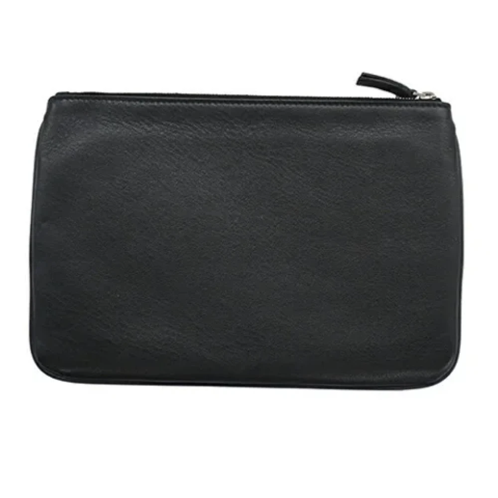 Balenciaga Vintage Pre-owned Leather clutches Black Dames