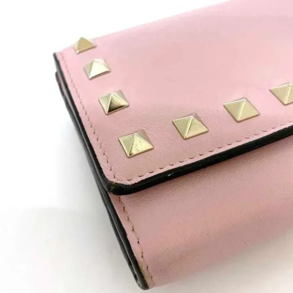Valentino Vintage Pre-owned Leather wallets Pink Dames