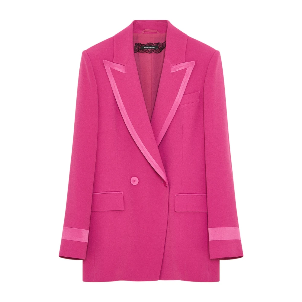Patrizia Pepe Rosa Double-Breasted Jacket