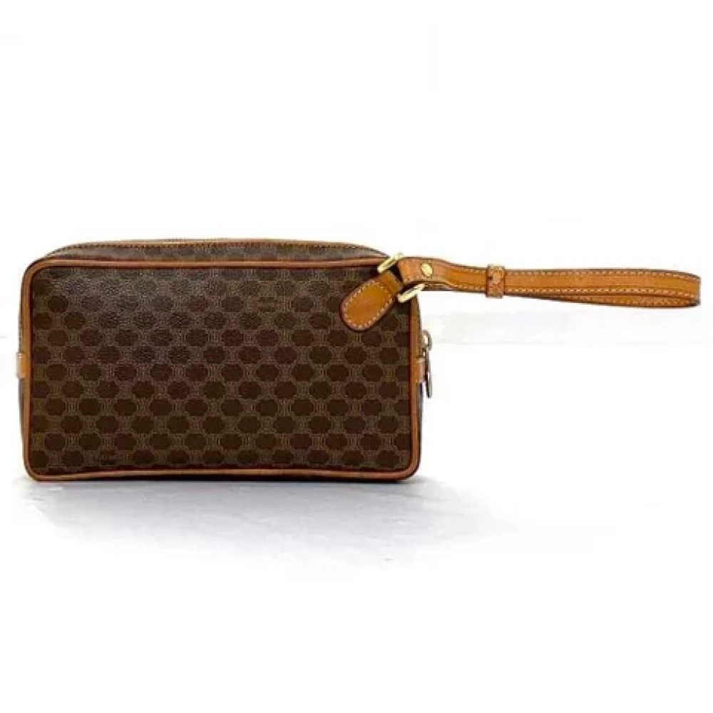 Celine Vintage Pre-owned Plastic clutches Beige Dames