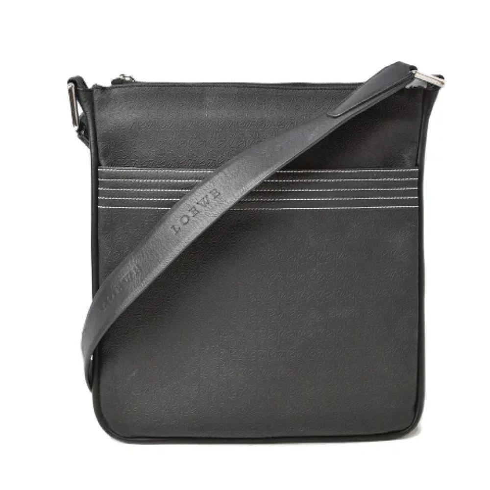 Loewe Pre-owned Canvas shoulder-bags Black Dames