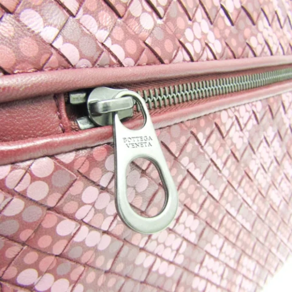 Bottega Veneta Vintage Pre-owned Leather clutches Red Dames