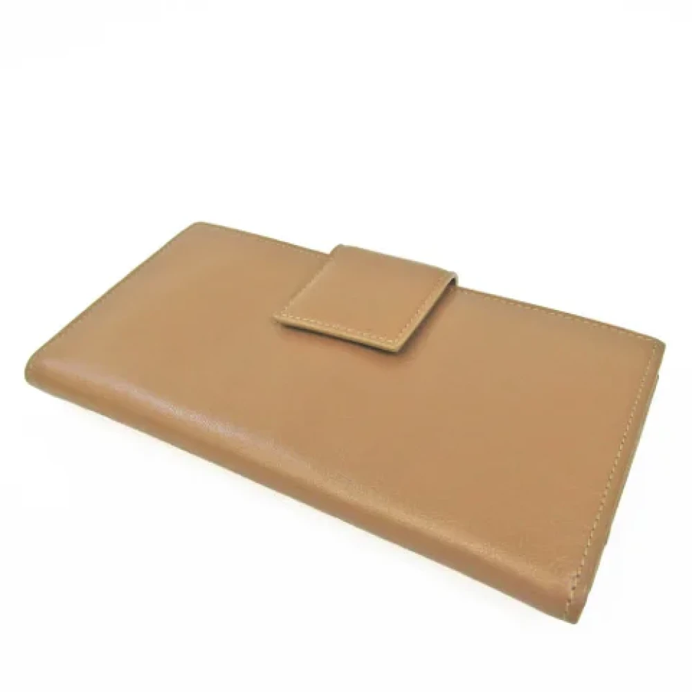 Bvlgari Vintage Pre-owned Leather wallets Brown Dames