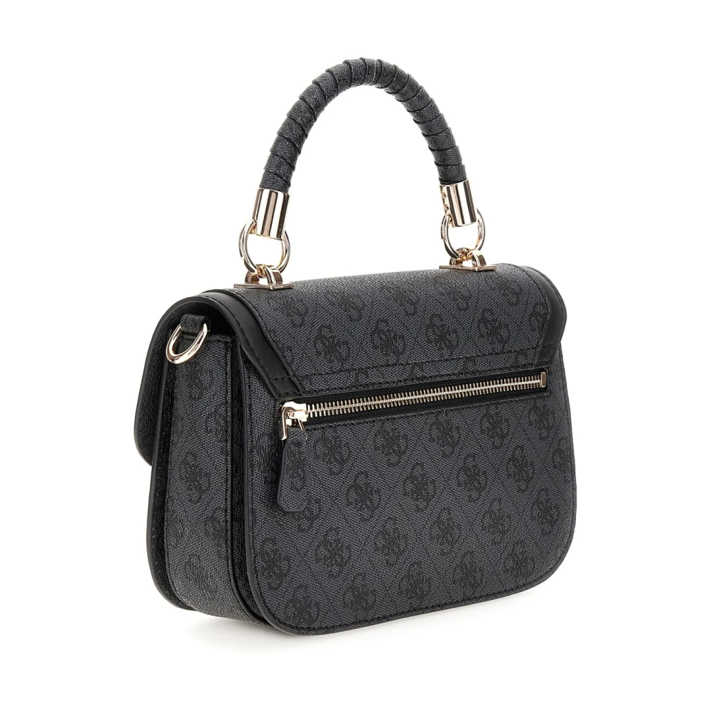 Guess Nolana Sml Girlfrien Schoudertas Steenkool Black Dames