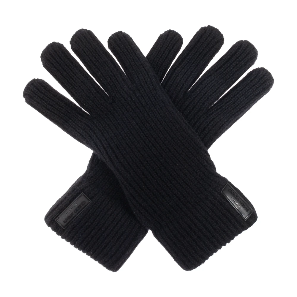 Giorgio Armani Herr Svart Accessoarer M, Kashmir, Kashmirhandskar