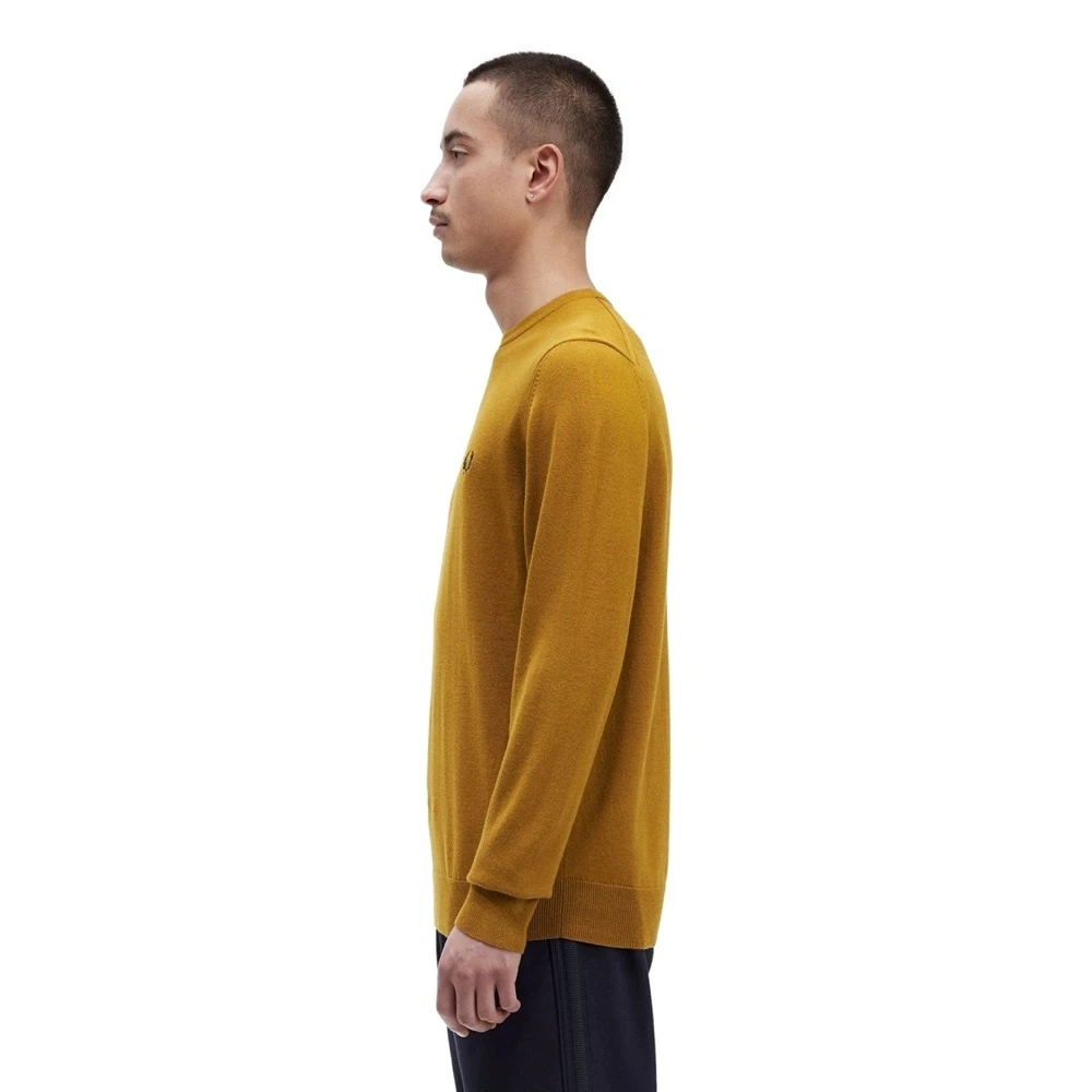 Fred Perry Klassieke Crew Neck Jumper Brown Heren