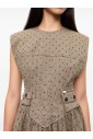 robe-courte-beige-a-pois