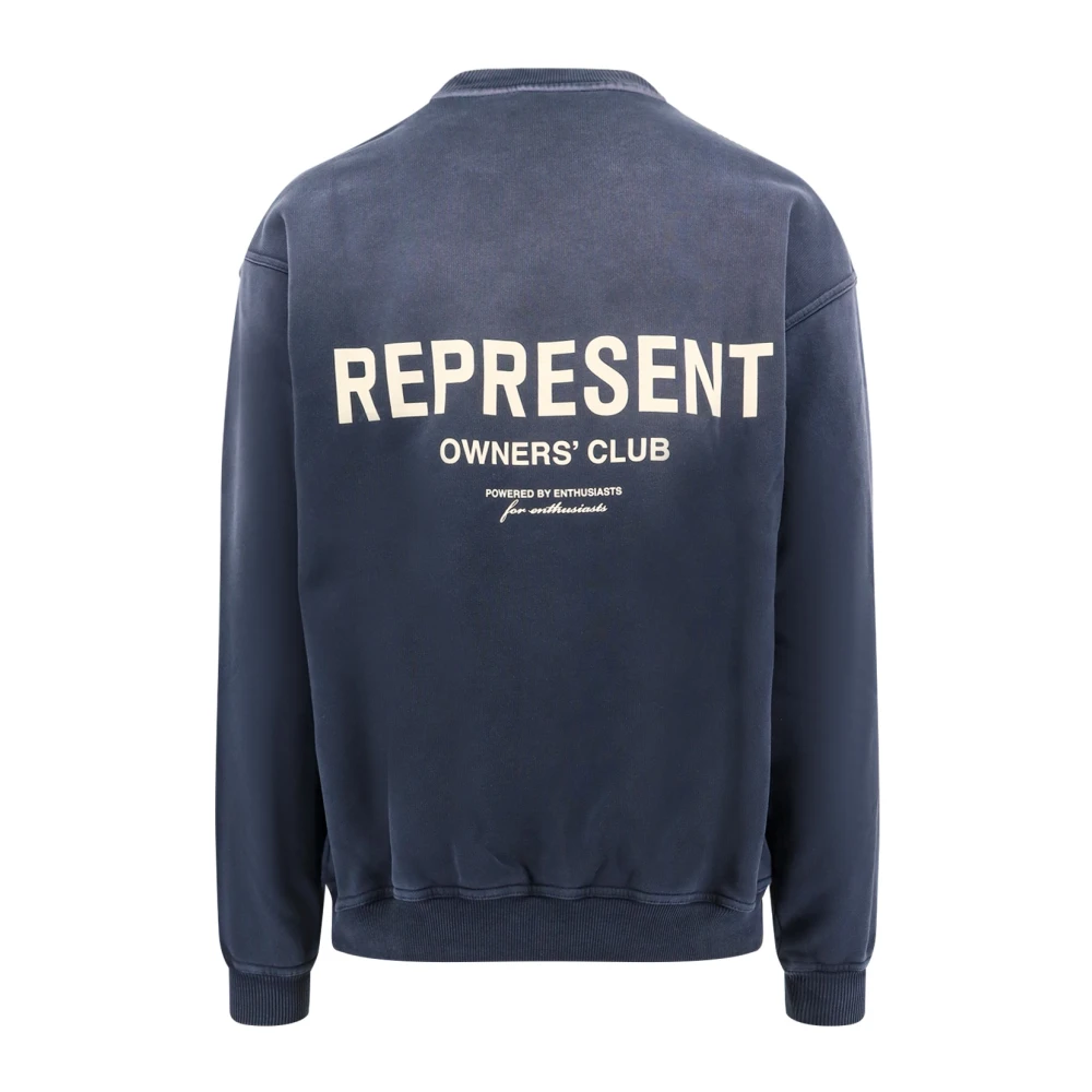 Represent Vintage Owners Club Sweatshirt met Logo Blue Heren