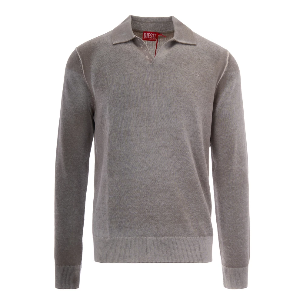 Diesel Mannelijk Beige Truien & Vesten Heren, L, K-Lawrence V-Neck Truien