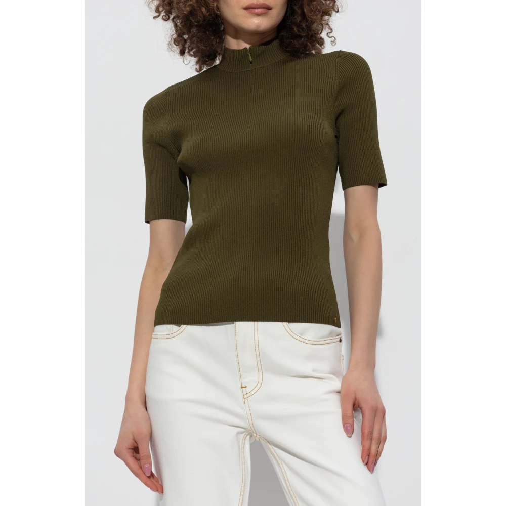 TORY BURCH Korte mouw top Green Dames