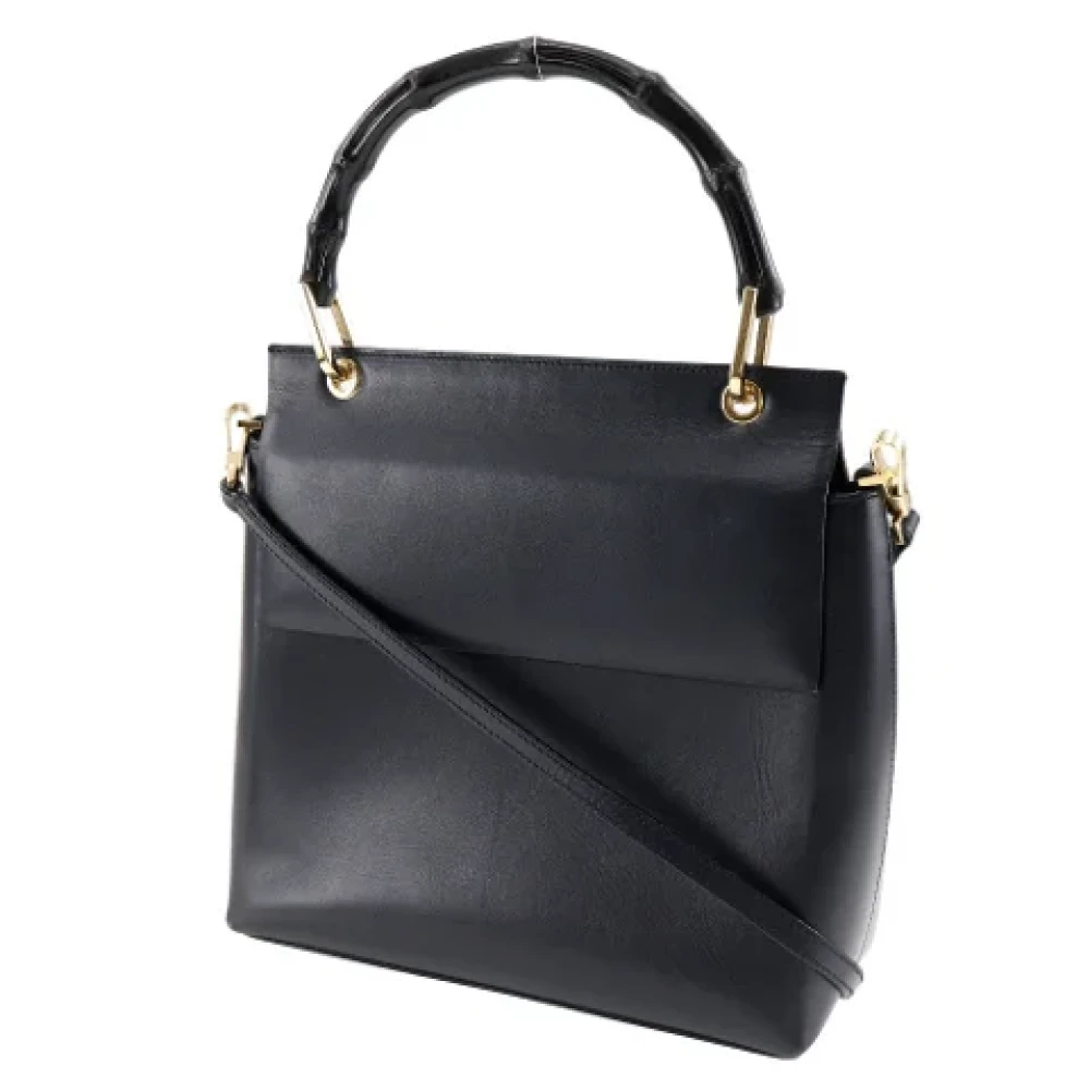 Gucci Vintage Pre-owned Leather gucci-bags Black Dames