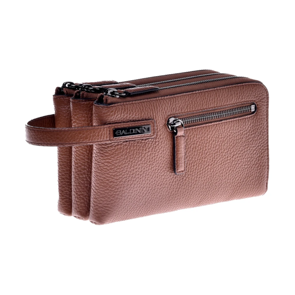 Baldinini Wallet van getrommeld leer Brown Heren