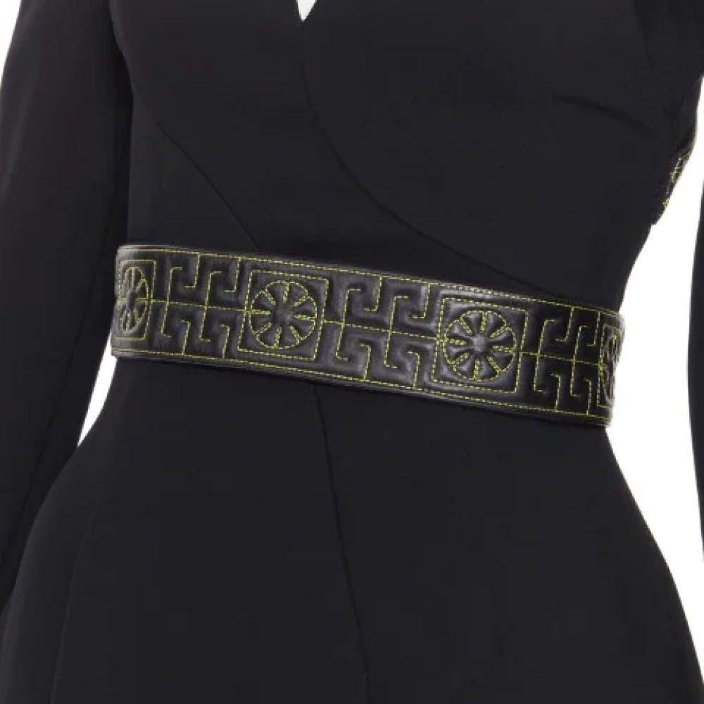 Versace Pre-owned Viscose dresses Black Dames