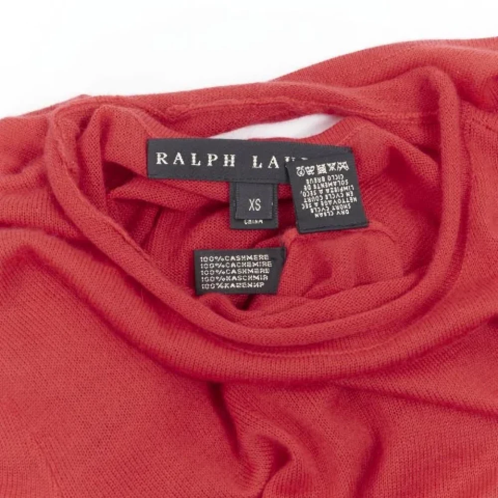 Ralph Lauren Pre-owned Cashmere tops Red Dames