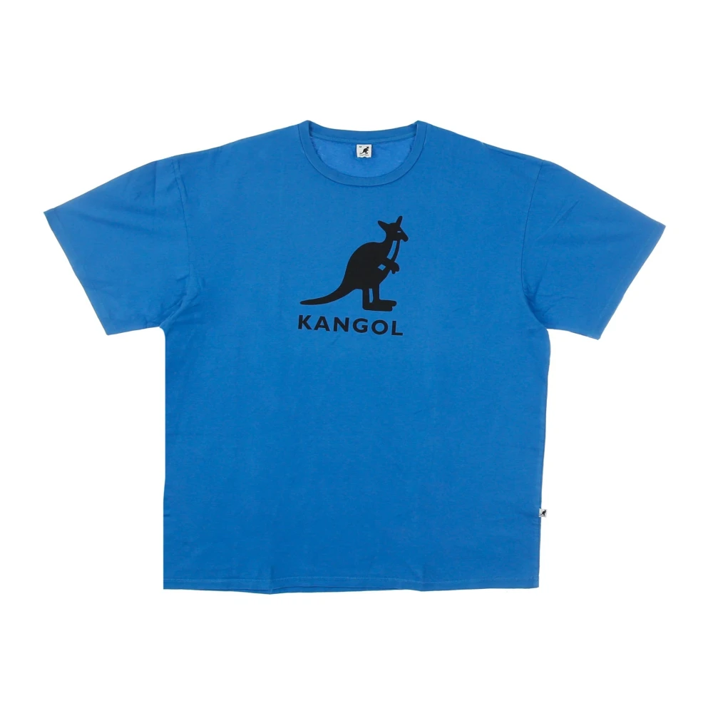 Kangol Blauw zwart heren T-shirt Oversized pasvorm Blue Heren