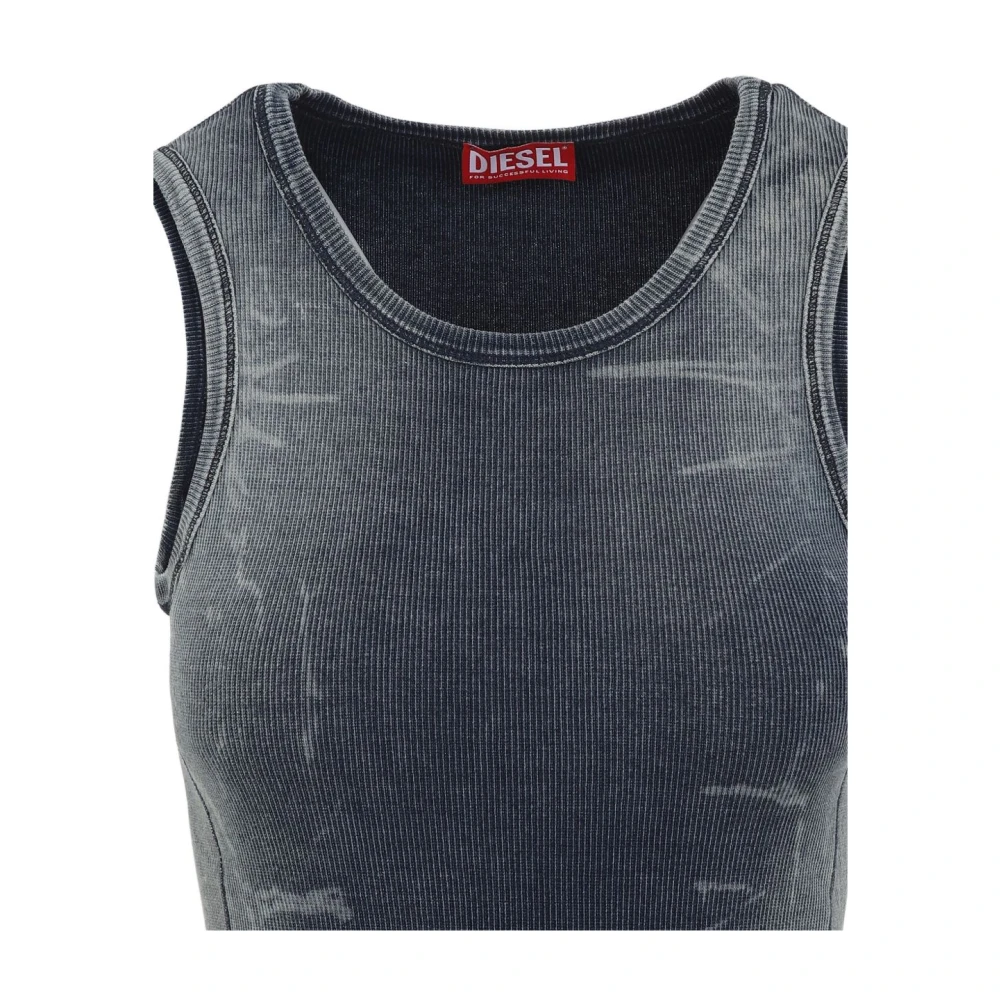 Diesel Blauwe T-shirts en Polos Blue Dames
