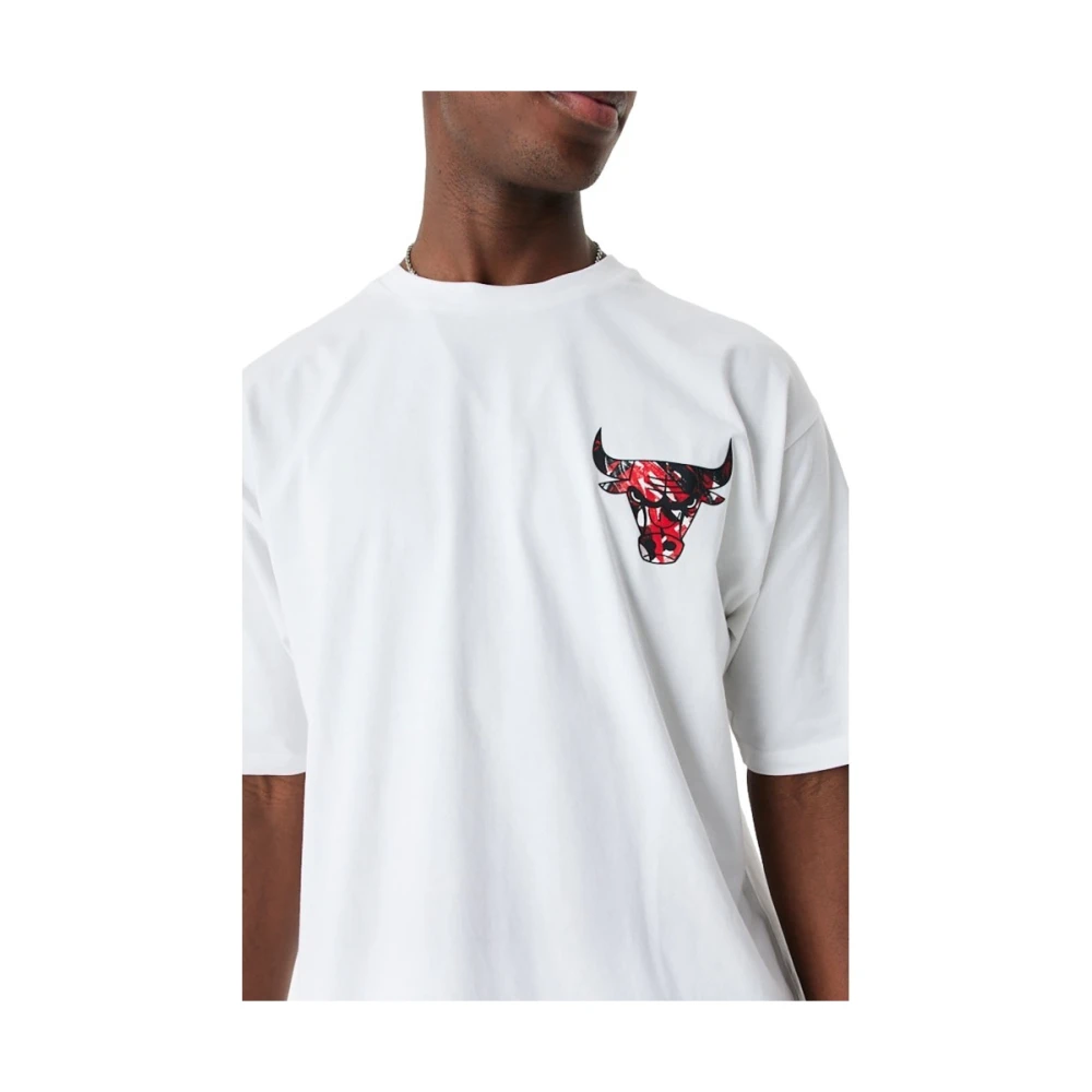 new era Witte Bulls NBA T-shirt White Heren