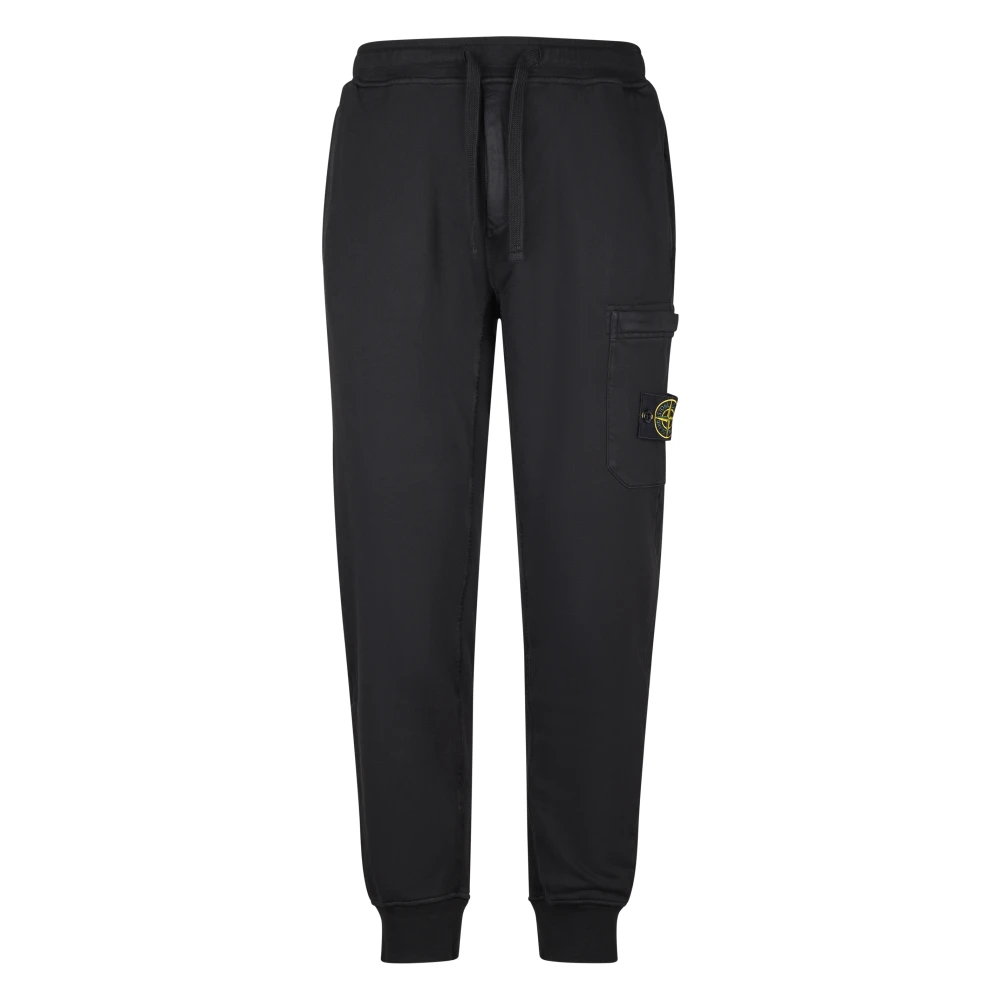 Stone Island Men's Black Sweatpants, Xl, Trousers