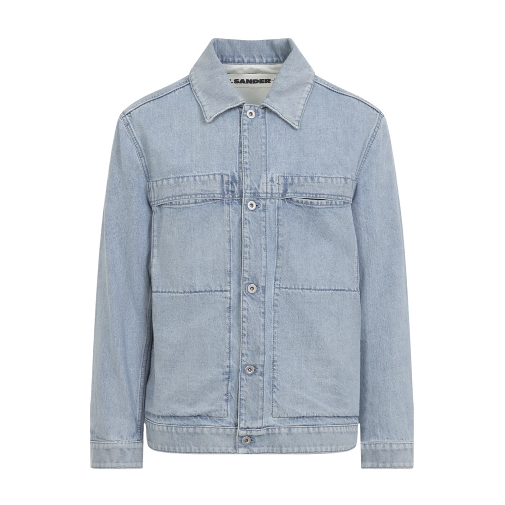 Jil Sander Men's Blue Denim Jacket - Denim Jackets - M - Jackets