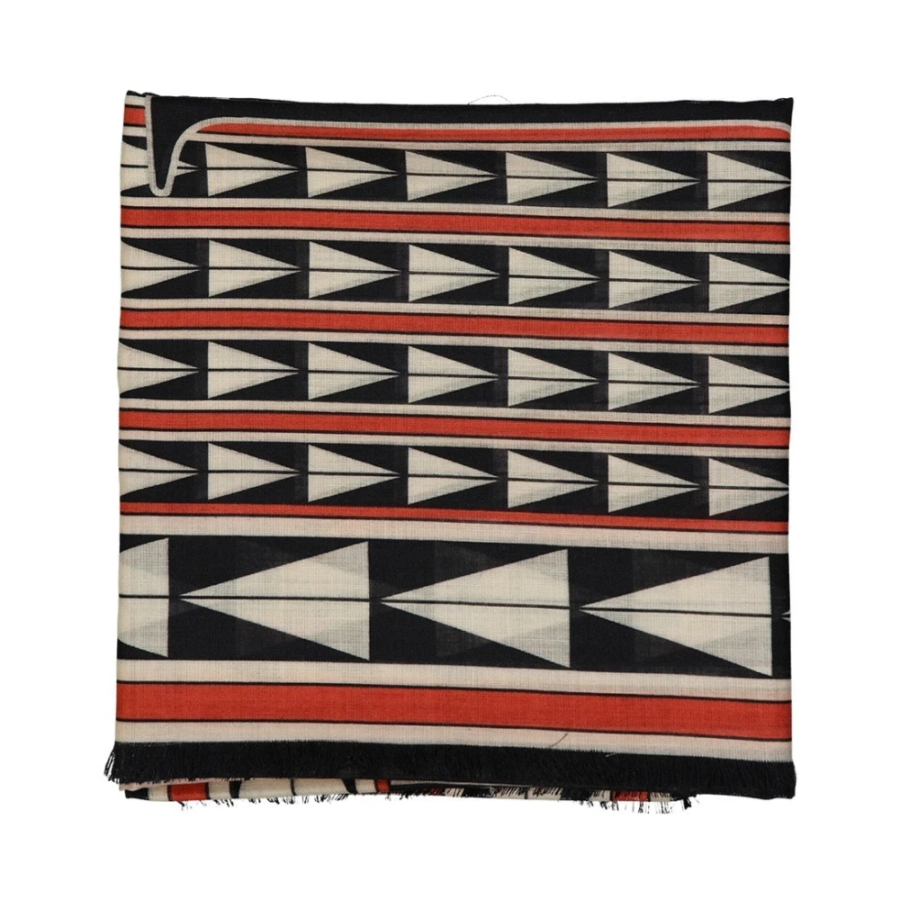 Lanvin Wollen Sjaal Geometrisch Patroon Vrouwen Multicolor Unisex