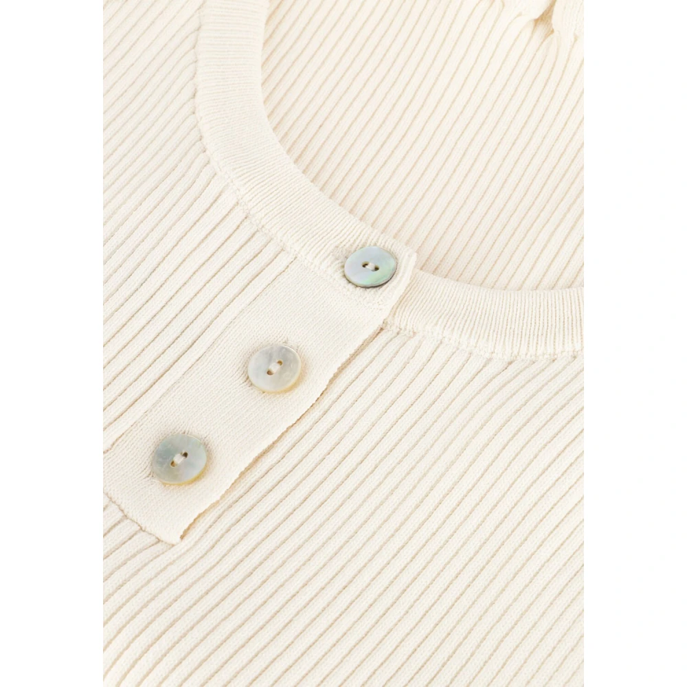Silvian Heach Elegante Ecru Top Gpp25035To Beige Dames