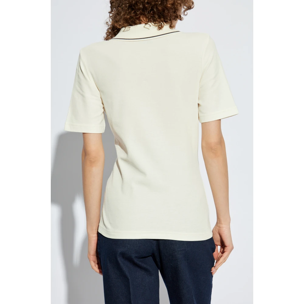 Moncler Polo met logo Beige Dames