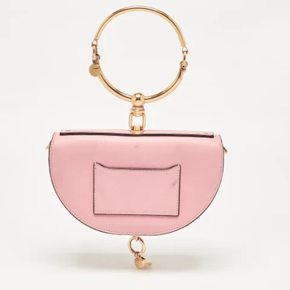 Chloé Pre-owned Leather crossbody-bags Pink Dames