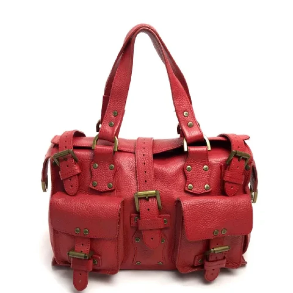 Mulberry Pre-owned Leather handbags Red Dames
