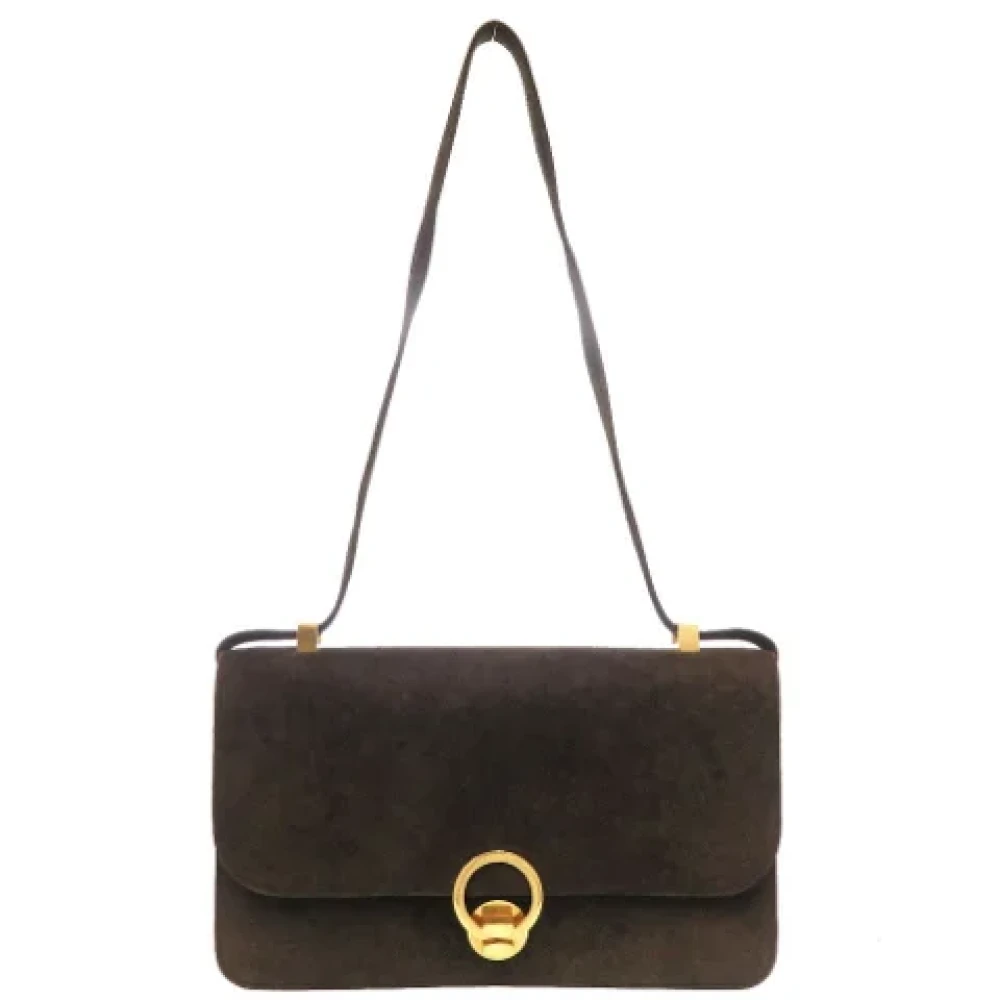 Hermès Vintage Pre-owned Fabric shoulder-bags Brown Dames